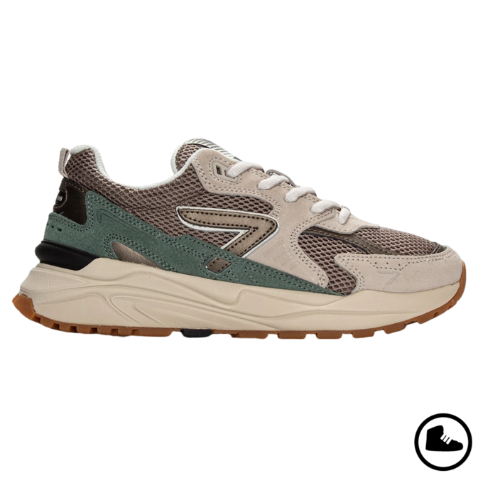 HUB HUB Grid S48 Almond Brn/Dark Antique Bronze/Sage Green/Light Bone-Dark Gum