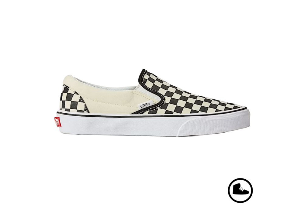 VANS CLASSIC SLIP-ON Black/ White  ( Checkerboard )