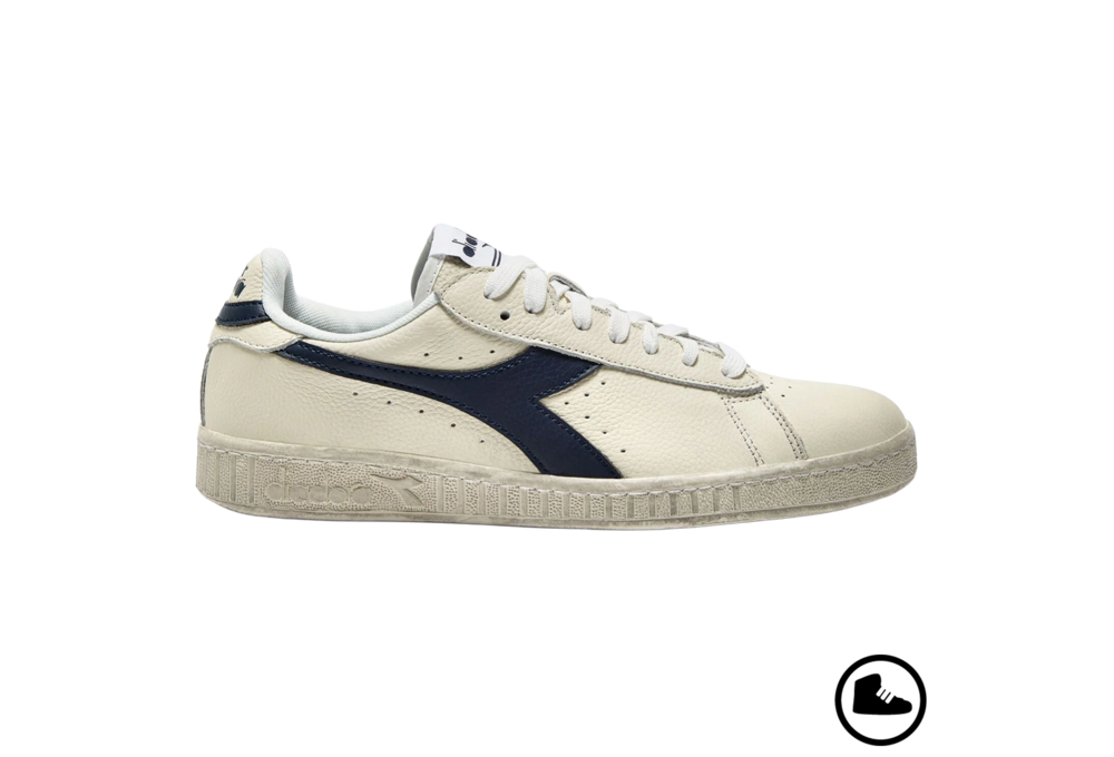 DIADORA GAME LOW WAXED White/ Blue Caspian Sea