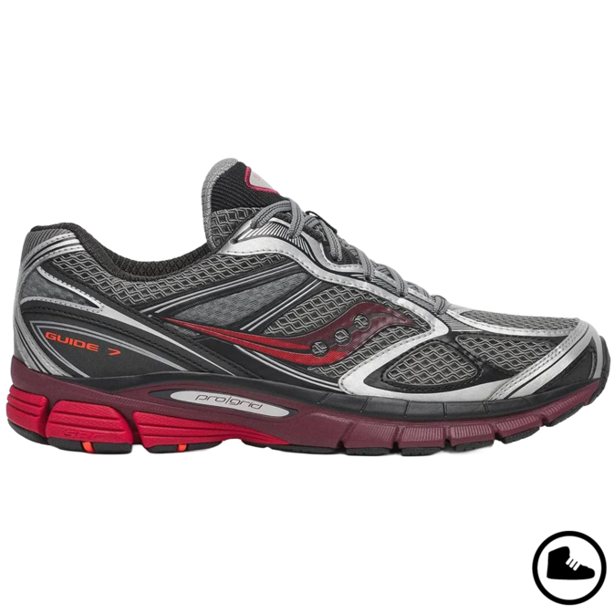 SAUCONY SAUCONY PROGRID Guide 7 Silver/ Maroon
