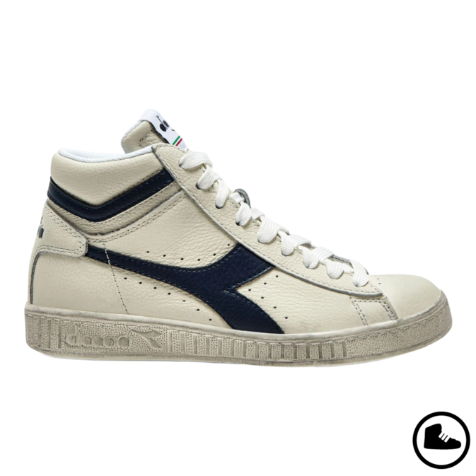 DIADORA GAME HIGH WAXED White/ Blue Caspian Sea