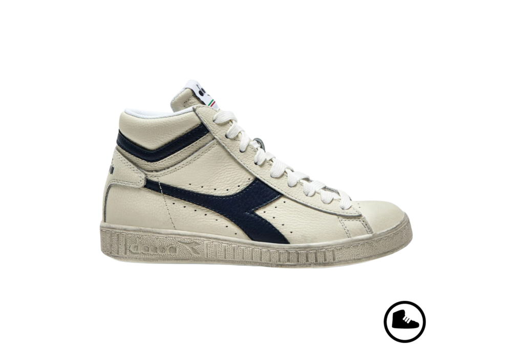 DIADORA GAME HIGH WAXED White/ Blue Caspian Sea