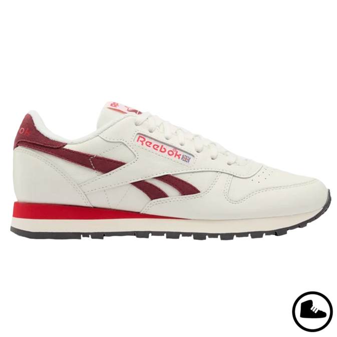 REEBOK CLASSIC LEATHER Chalk/ Beige/ Red