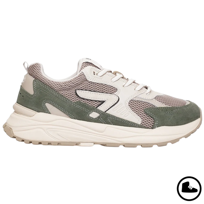 HUB GRID M37 Almond Brown/ Lt Bone/ Sage Green/ Lt Beige