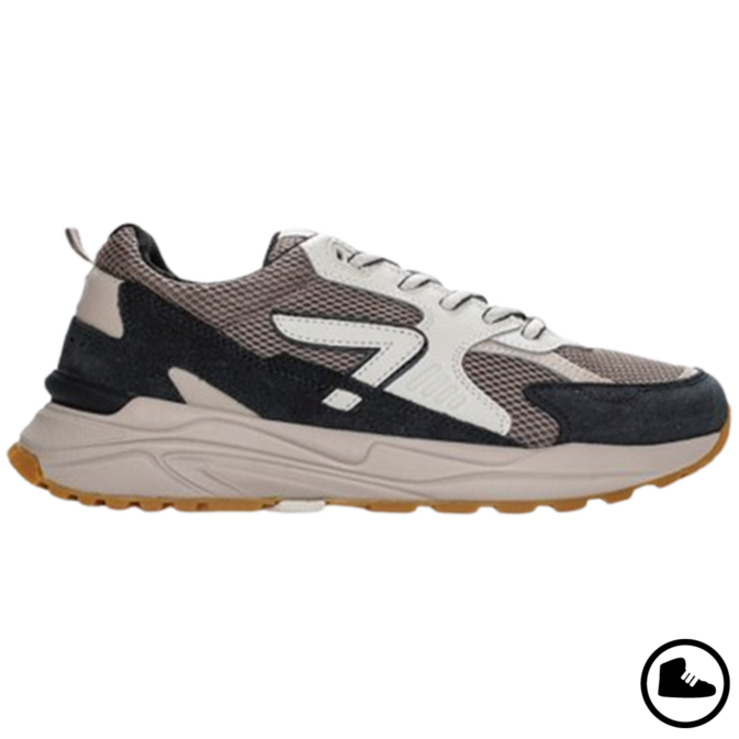 HUB GRID M37 Almond Brown/ Off White/ Navy/ Lt Bone