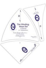 Marti Michell Schablonenset Winding Ways 6 Inch,  8,5 Inch und 11 Inch