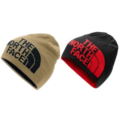 north face red beanie hat