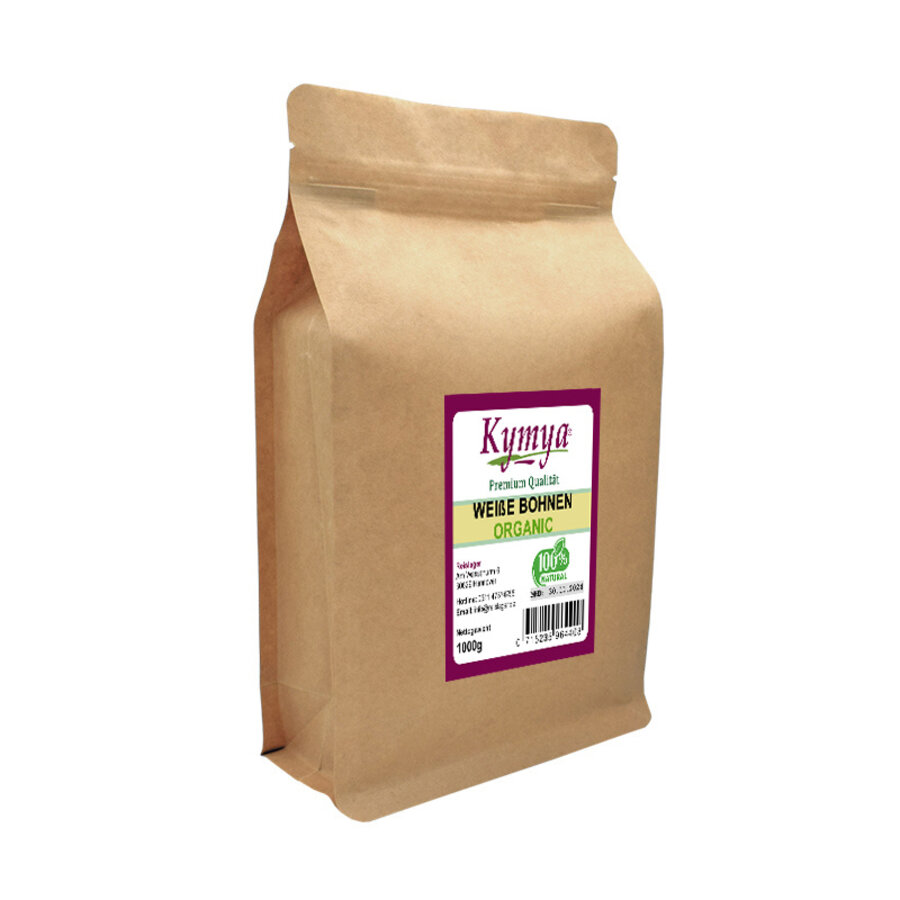 Weiße Bohnen, 100% Organic, 1 kg