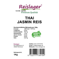 Thai Jasmin Reis Premium Qualität 1Kg 100% Organic