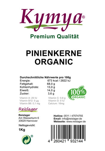 Pinienkerne  1Kg  100% Organic 