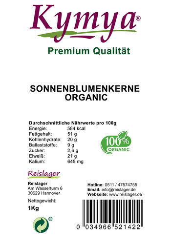 Sonnenblumenkerne 100% Natural 1Kg 