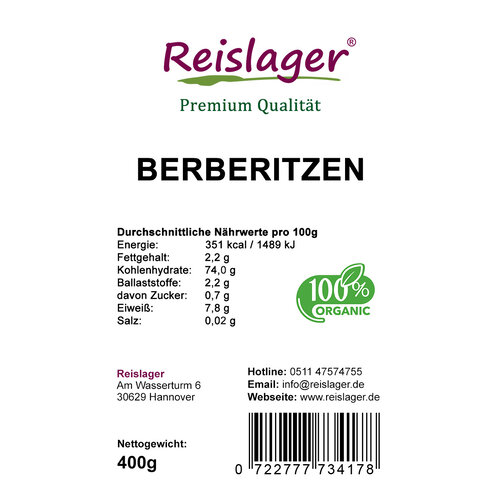 Berberitzen 100% Natural  400g 