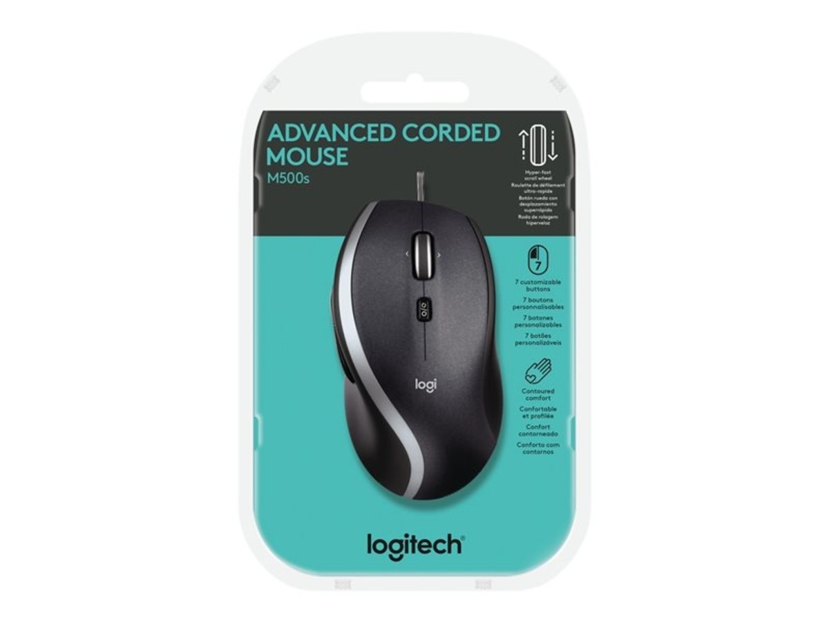 HP Logitech M500s Advanced Corded Mouse