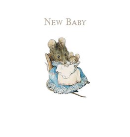 Beatrix Potter New Baby Card