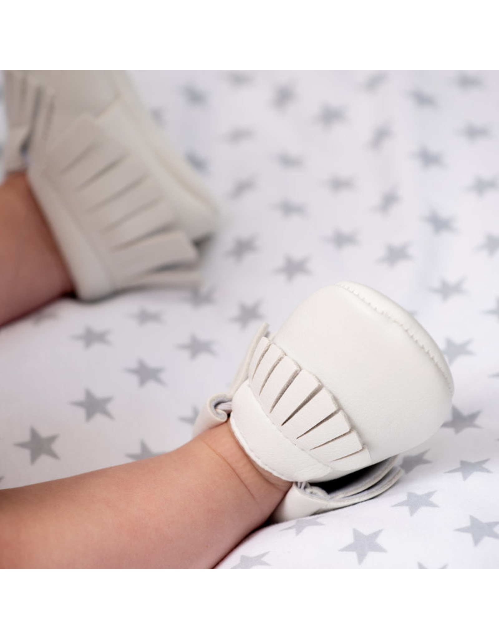 Ruby & Freddies White Baby Mocassin