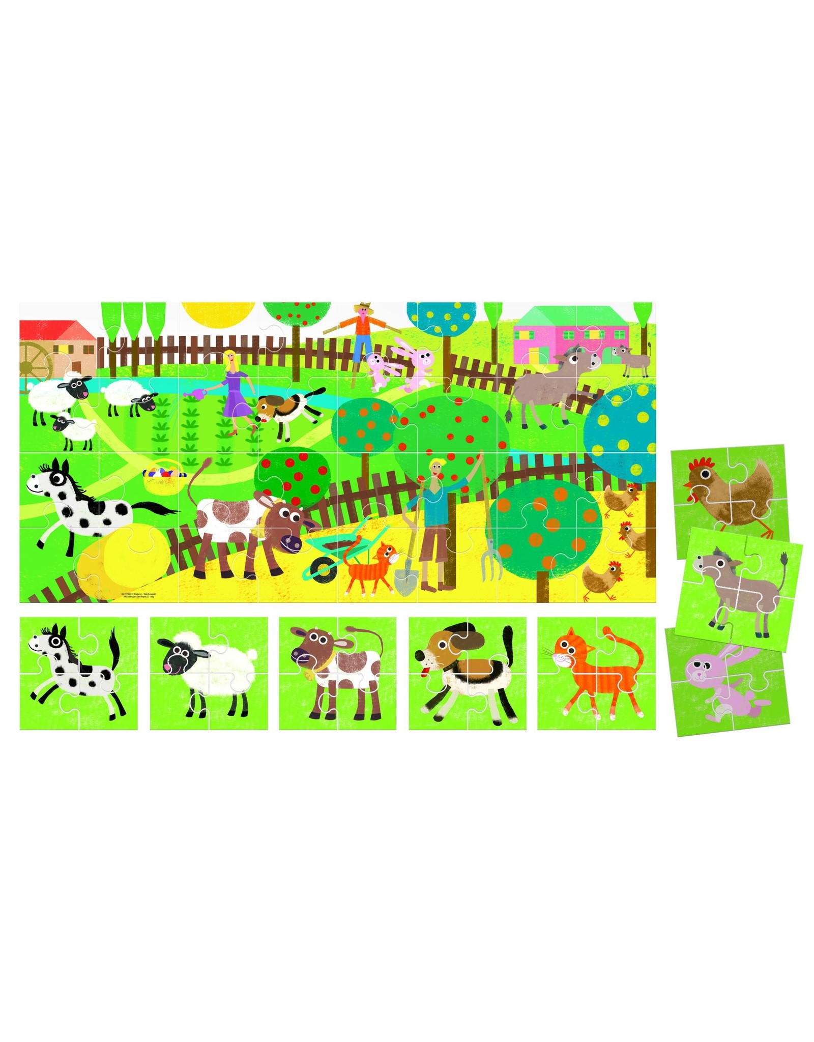 Puzzle 8 + 1 Farm- Ages 2-5 Years