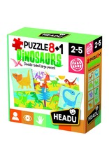 Headu Puzzle 8 + 1 Farm Dinosaurs Ages 2-5 Years