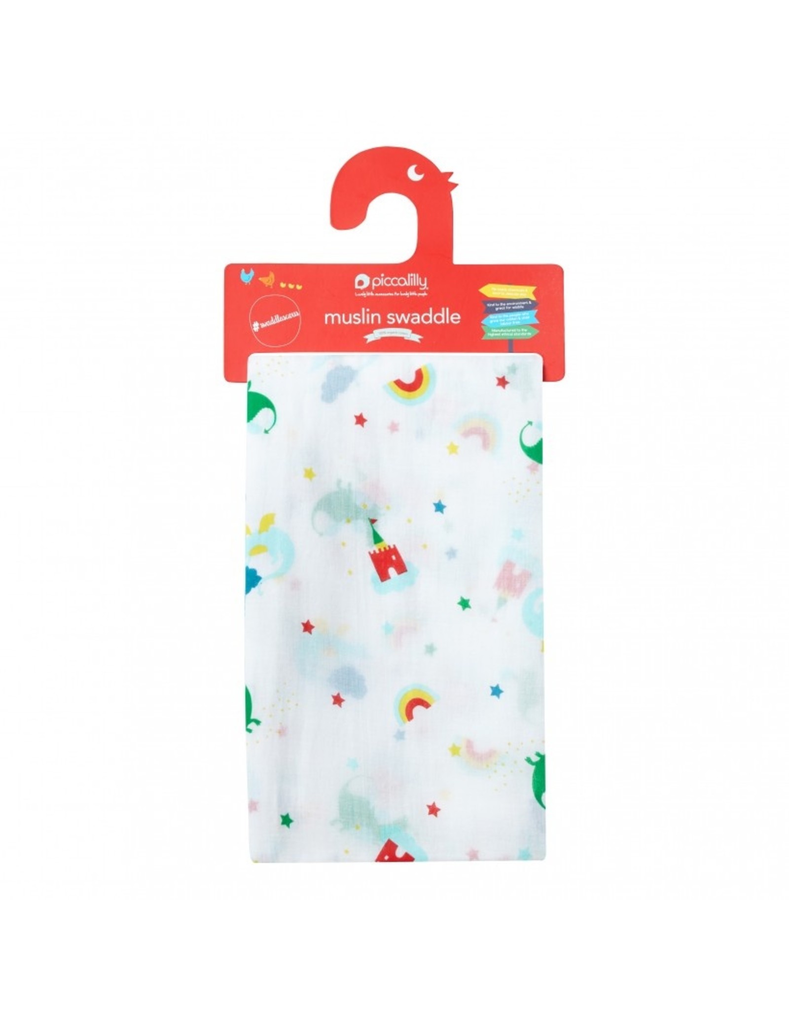 Piccalilly Muslin Swaddle - Magic Dragon
