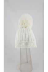 Pesci Pesci Pom Pom Hat-White