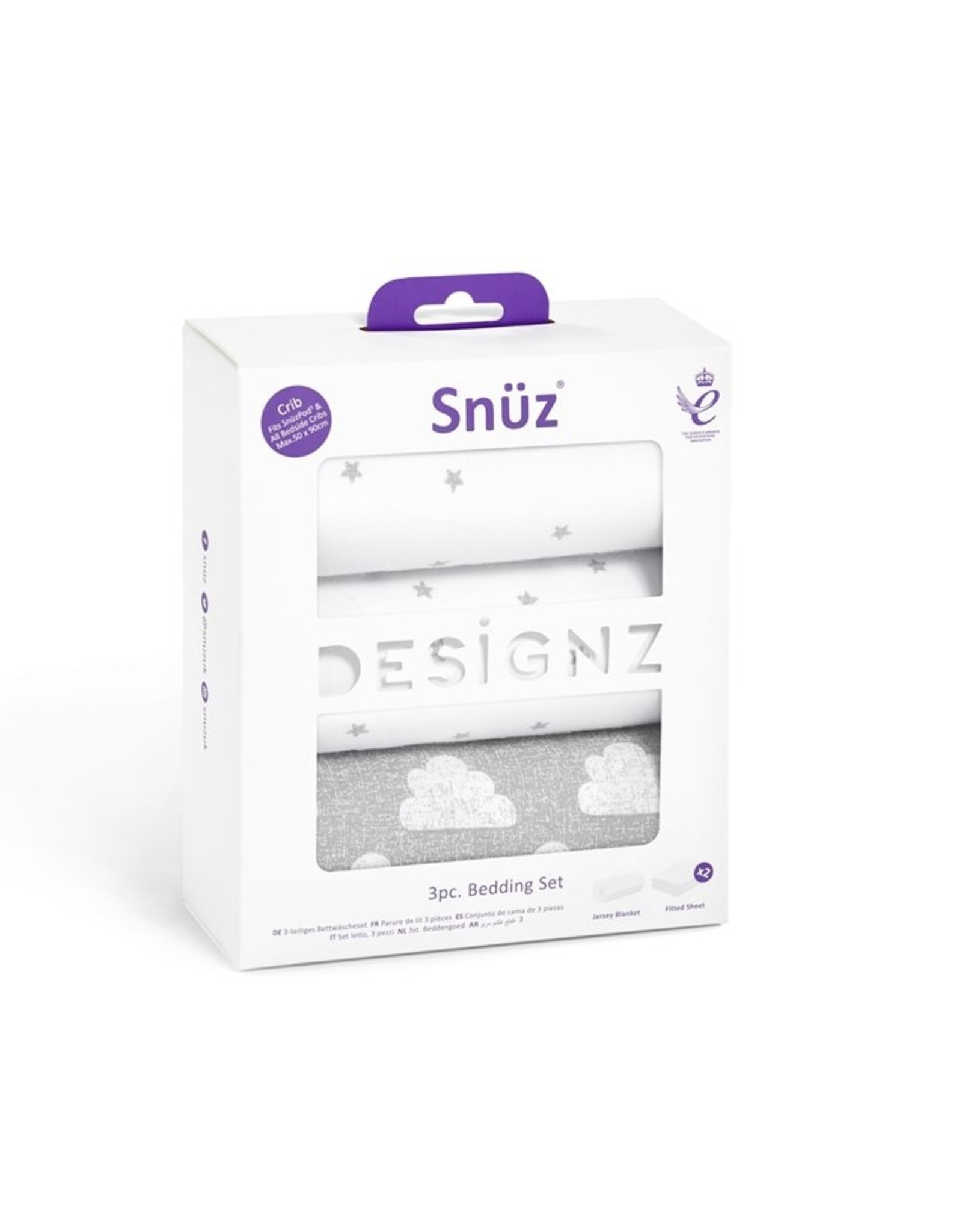 Crib 3 Piece  Bedding Set-Cloud Nine