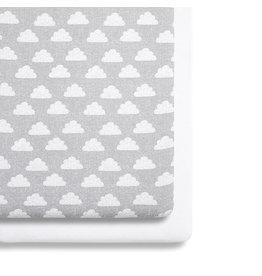 Crib 2 Pack Fitted Sheets – Cloud Nine