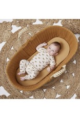 Little Green Sheep Natural Knitted Moses Basket & Mattress - Honey