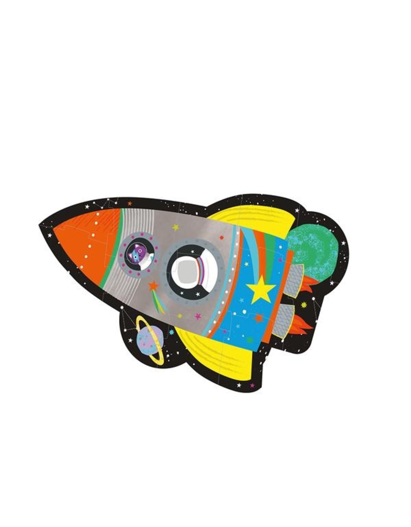 Rocket 12 Piece Shaped Jigsaw in Rocket Shaped Box