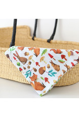 Fox in the Attic Muslin Swaddle Blanket - Woodland