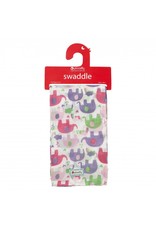 Piccalilly Muslin Swaddle - Pink Elephant