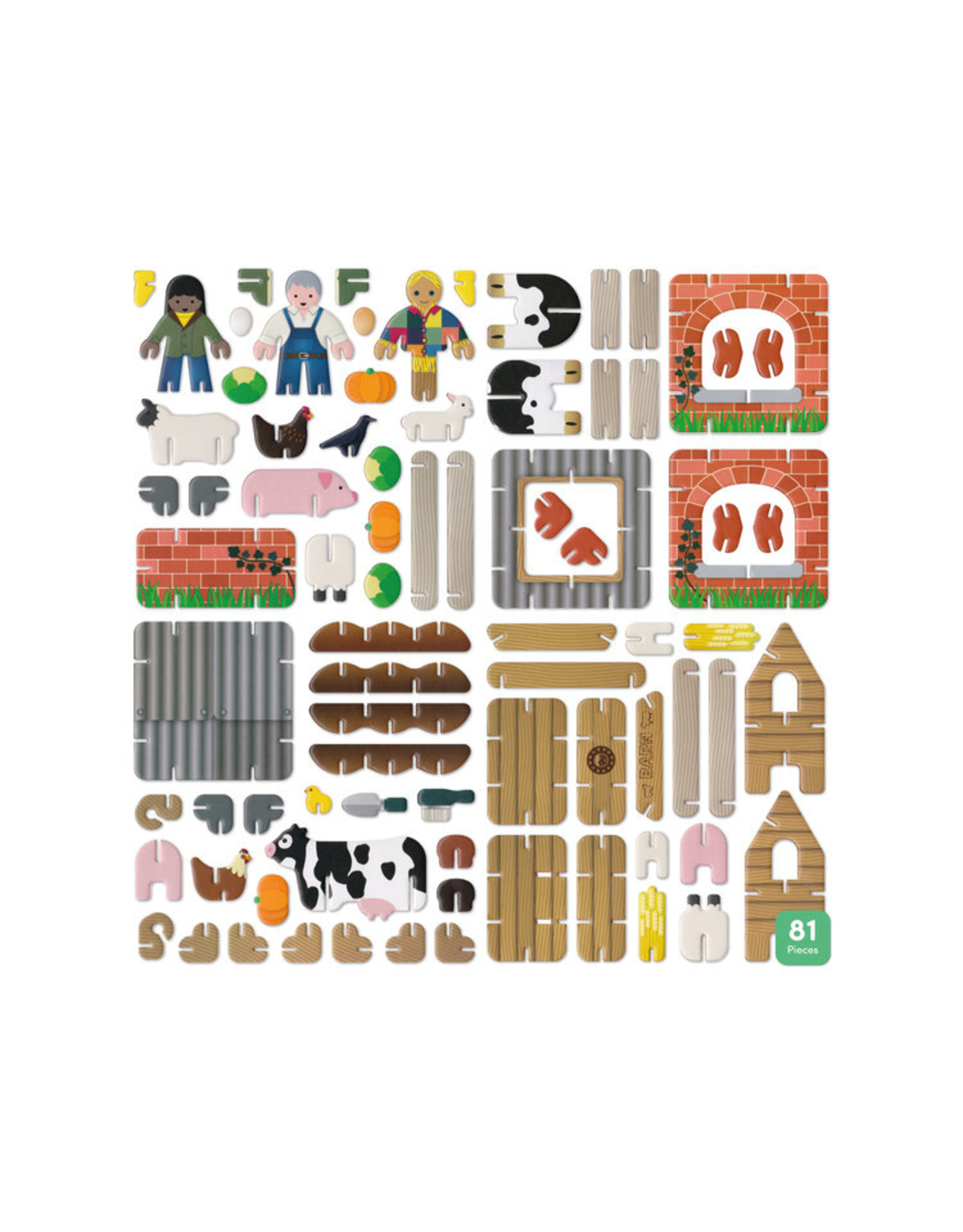 Playpress Toys Farmyard Eco Friendly Toy Playset