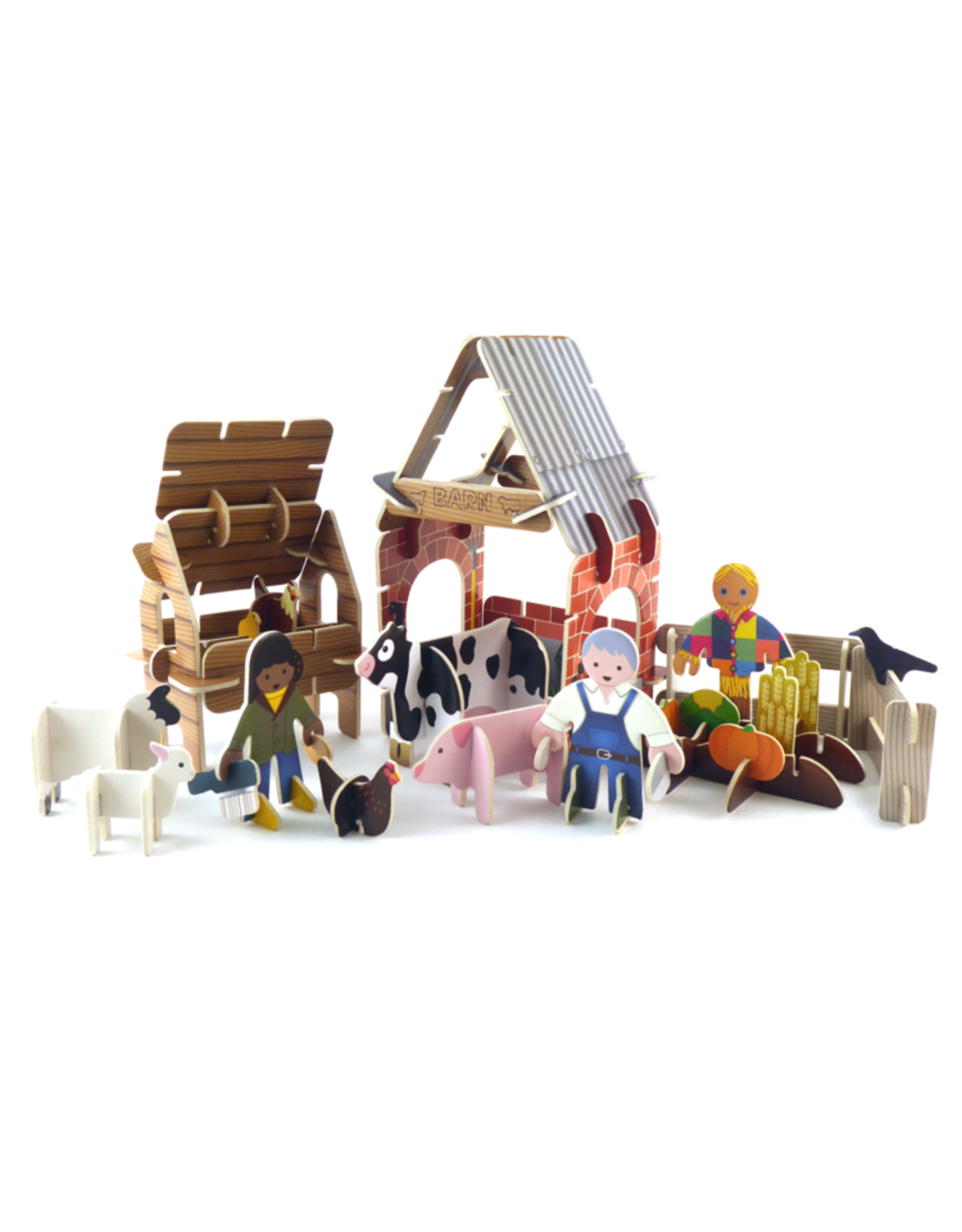 Playpress Toys Farmyard Eco Friendly Toy Playset