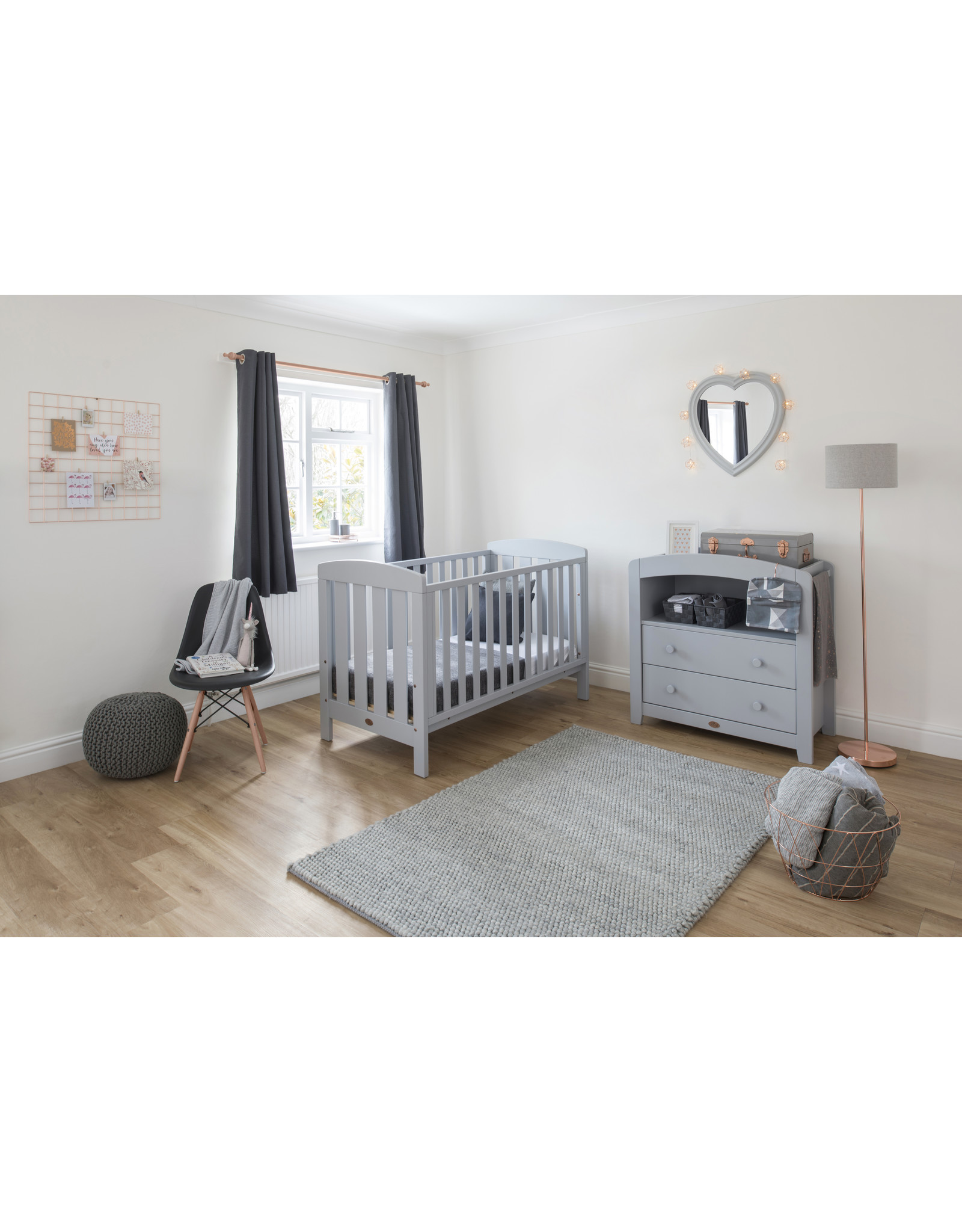 Boori Boori Curved Two Drawer Chest Changer - Pebble