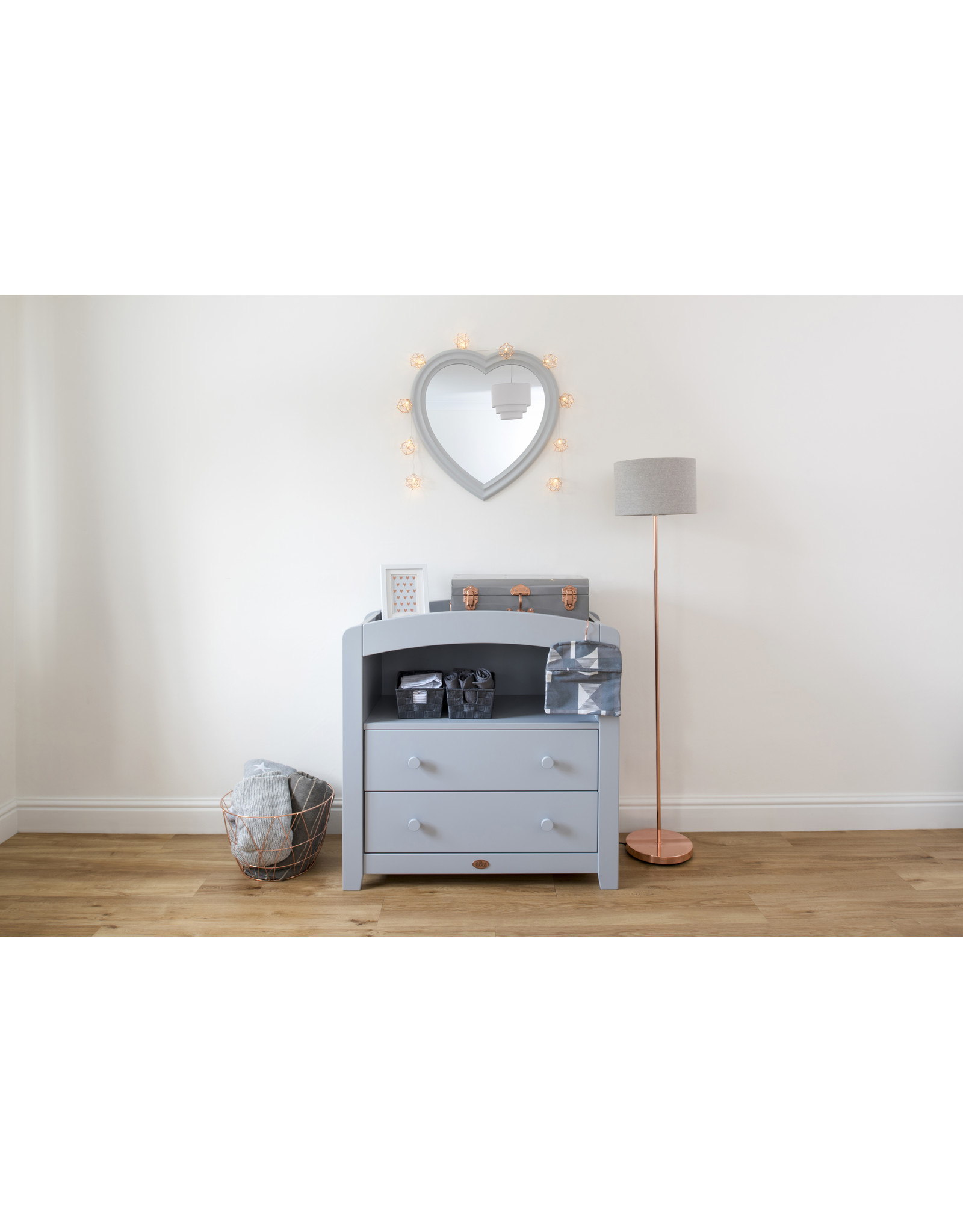 Boori Boori Curved Two Drawer Chest Changer - Pebble