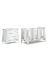 Boori Boori Sleigh Chest of Drawers (Smart Assembly)- White
