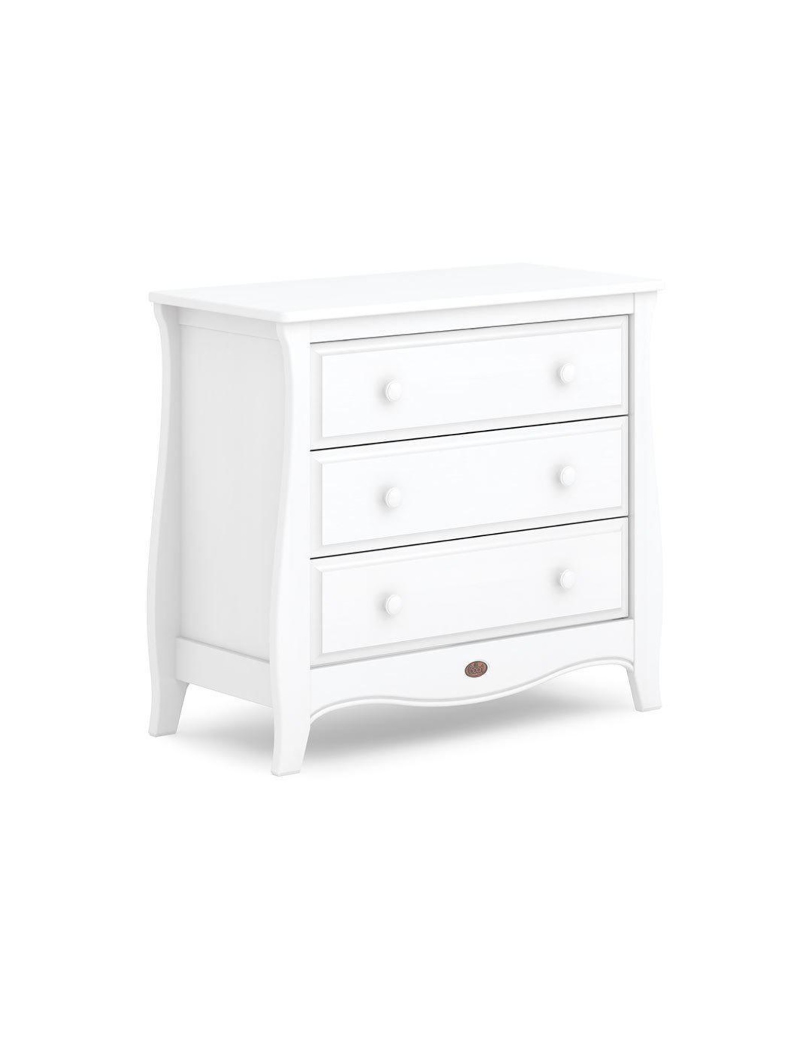 Boori Boori Sleigh Chest of Drawers (Smart Assembly)- White