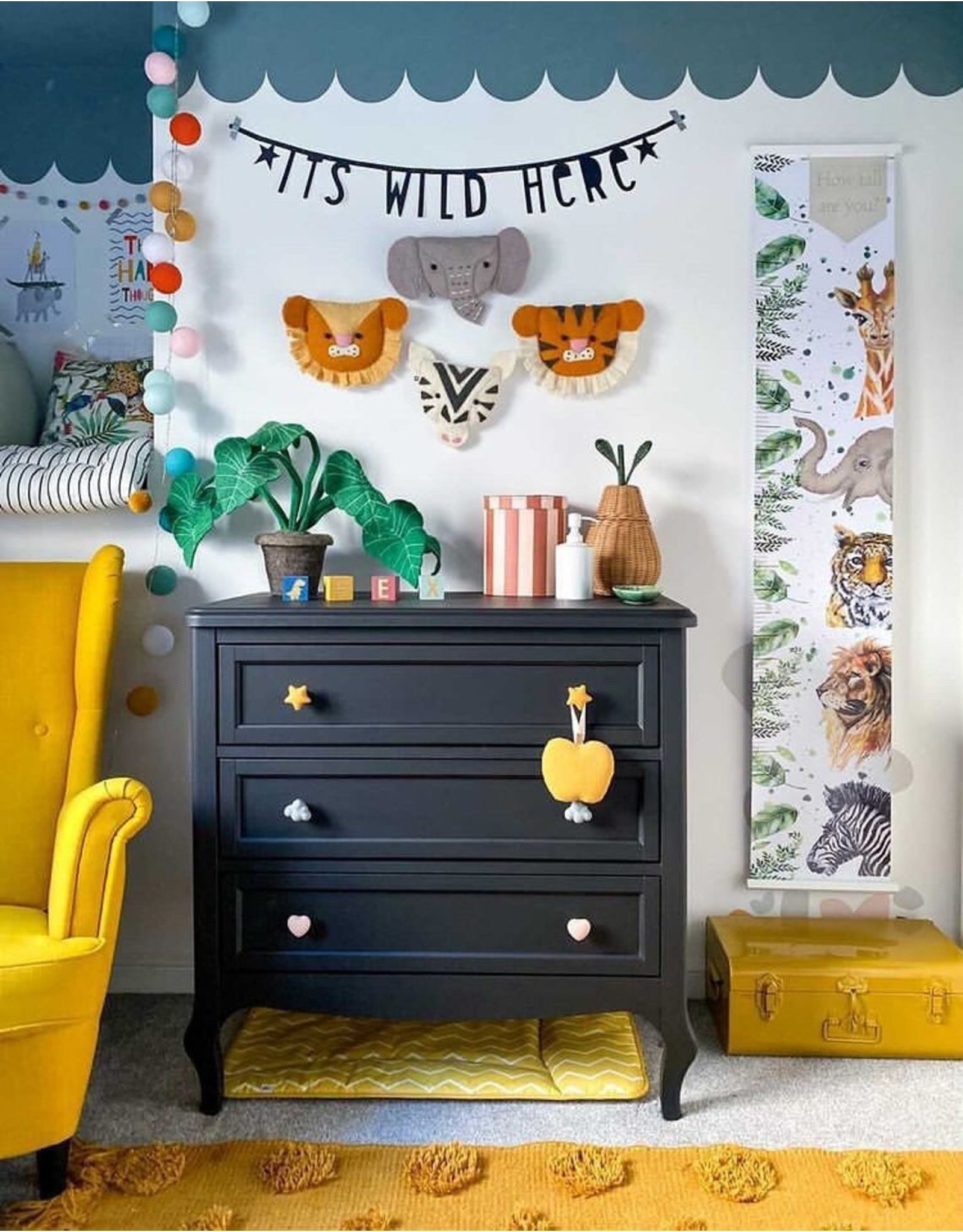 WildChildAMZ Safari Height Chart Unframed