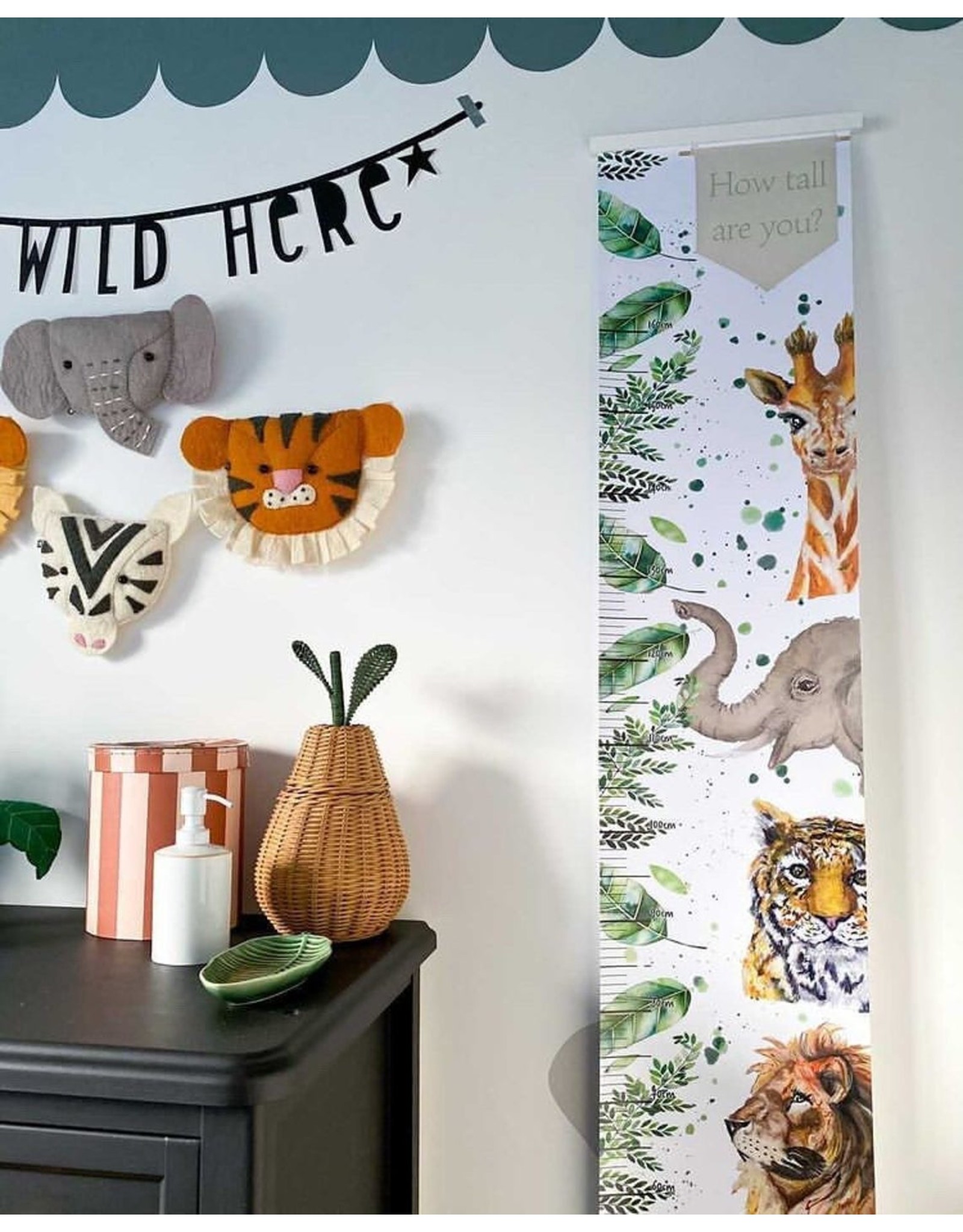 WildChildAMZ Safari Height Chart Unframed