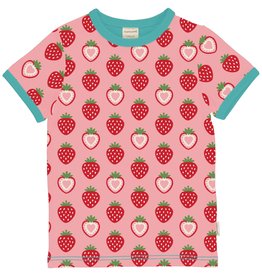 Maxomorra Maxomorra SS Strawberry  T Shirt - 5-6 Years