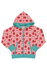 Maxomorra Maxomorra Cardigan Hood Strawberry
