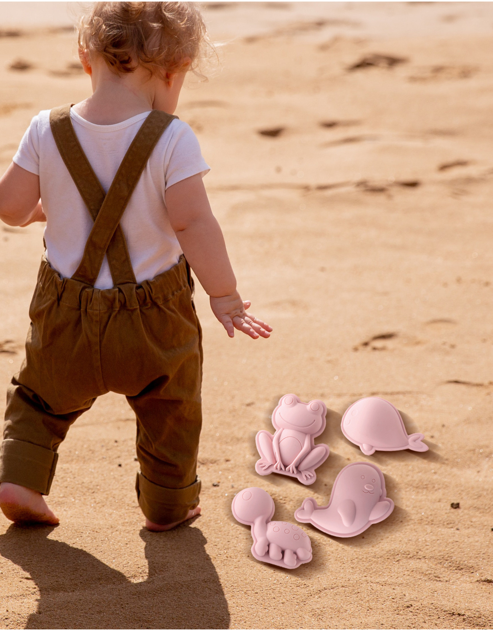 Scrunch Kids Scrunch Sand Moulds Frog Set