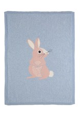 Bizzi Growin Baby Blanket- Cotton Tail Bunny Knitted Blanket
