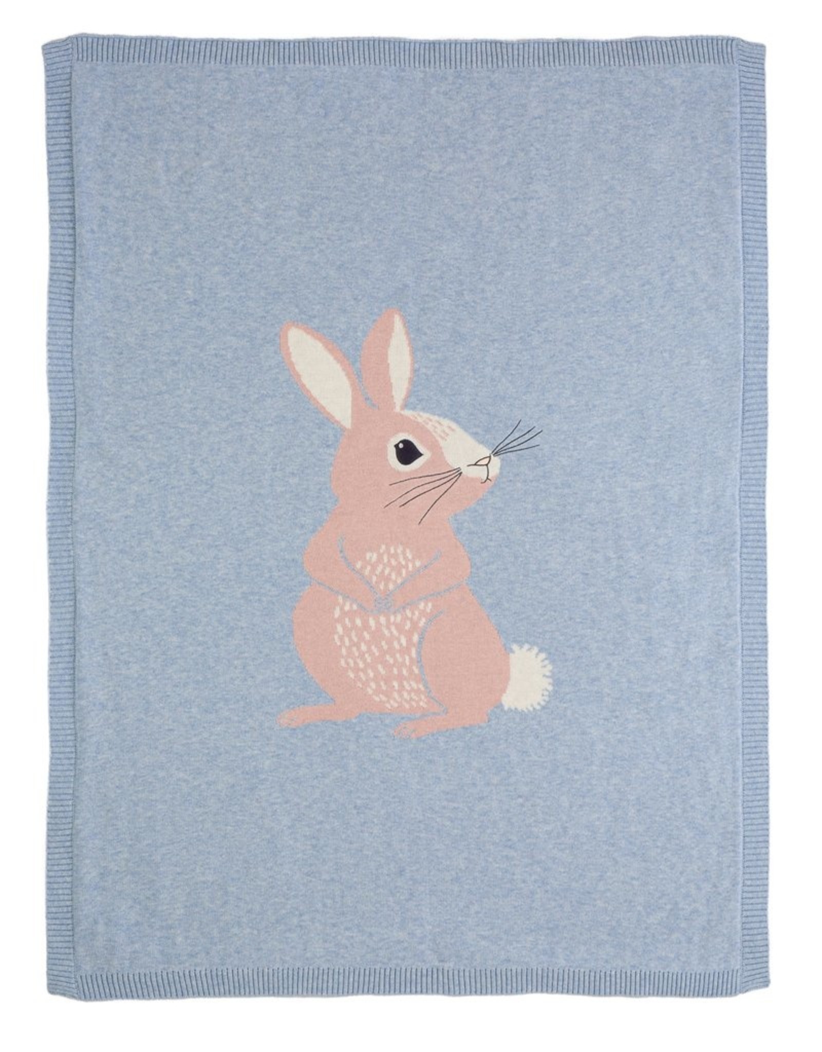 Bizzi Growin Baby Blanket- Cotton Tail Bunny Knitted Blanket