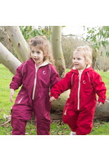 Toddler waterproof Fleece Lined Suit - Raspberry- 18-24 months