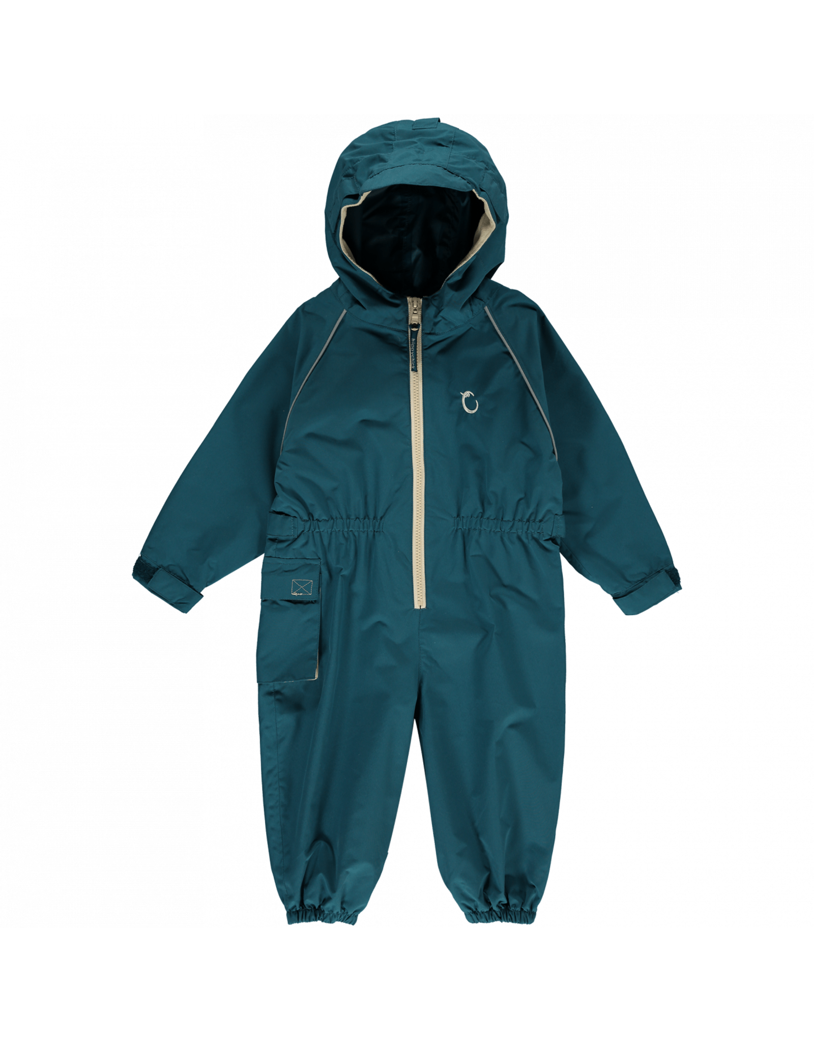 Toddler Waterproof Suit All in One Unlined- Peacock Green- 3-4 Years