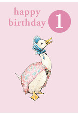Beatrix Potter Happy Birthday - Age 1 with Badge