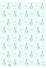 Beatrix Potter Gift Wrap -Peter Rabbit- Blue