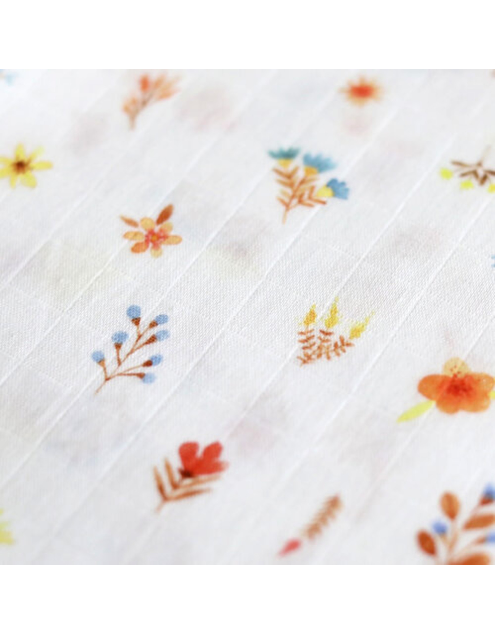 Fox in the Attic Muslin Swaddle Blanket - Little Flowers