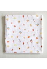Fox in the Attic Muslin Swaddle Blanket - Little Flowers