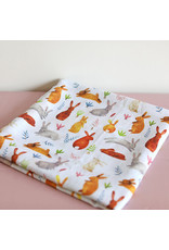 Fox in the Attic Muslin Swaddle Blanket - Bunnies