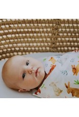 Fox in the Attic Muslin Swaddle Blanket - Bunnies